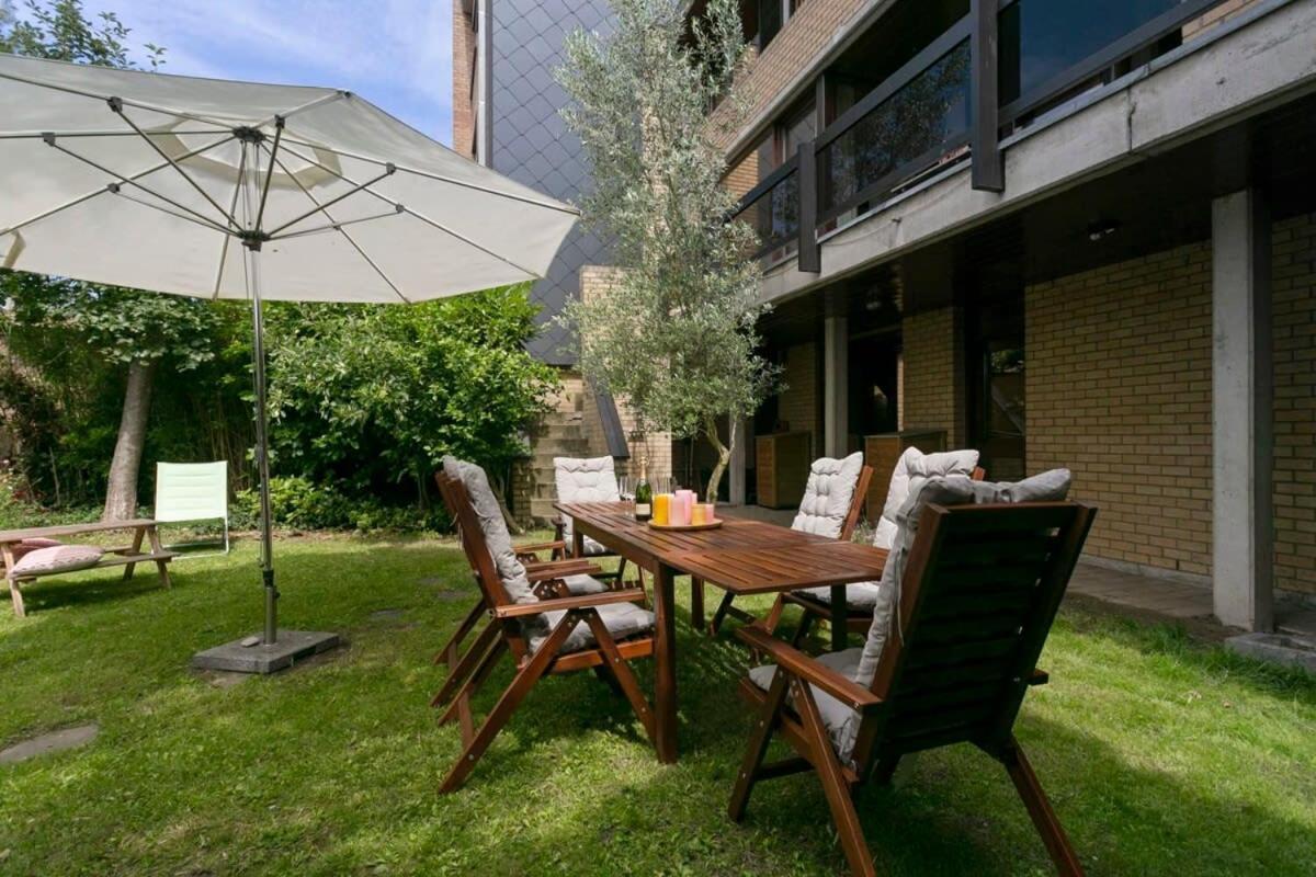 Eighties Modernist Design House With Garden Near The Beach Oostende Dış mekan fotoğraf